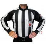 Rhode Island Football Officials Association (RIFOA) 2" Stripe Foul Weather Referee Shirt - Alternate Logo