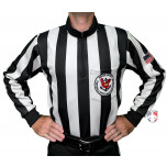 Rhode Island Football Officials Association (RIFOA) 2" Stripe Foul Weather Referee Shirt