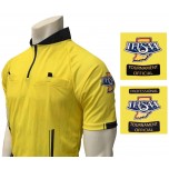 Indiana (IHSAA) Short Sleeve Soccer Referee Shirt - Yellow
