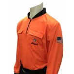 Alabama (AHSAA) Long Sleeve Soccer Referee Shirt - Fluorescent Organge