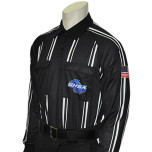 Georgia (GHSA) Long Sleeve Soccer Referee Shirt - Black
