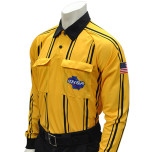 Georgia (GHSA) Long Sleeve Soccer Referee Shirt - Gold