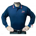 Virginia High School League (VHSL) Long Sleeve Umpire Shirt - Navy