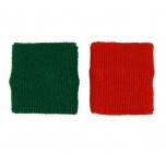 Red and Green Wrestling Referee Wristbands - 3"
