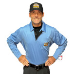 Championship West Nyack Little League (WN) Long Sleeve Umpire Shirt - Sky Blue with Black