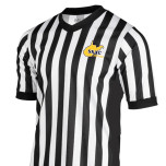 West Virginia (WVSSAC) 1" Stripe V-Neck Women's Referee Shirt with Side Panels