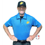 West Virginia (WVSSAC) Short Sleeve Major League V2 Replica Baseball Umpire Shirt - Sky Blue with Black