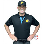 West Virginia (WVSSAC) Short Sleeve Umpire Shirt - Black with Sky Blue