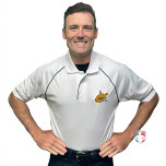 West Virginia (WVSSAC) Men’s Mesh Embroidered Volleyball Referee Shirt - White