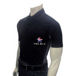 TruBlu Umpire Association (TRUBLU) Short Sleeve Major League V2 Replica Baseball Umpire Shirt - Black with Charcoal Grey