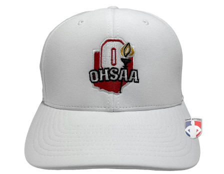 OHSAA Embroidered Richardson Pulse Performance FlexFit White Referee Cap