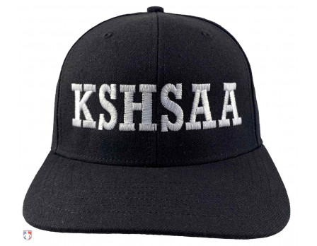 Kansas (KSHSAA) Umpire Cap Black Front View