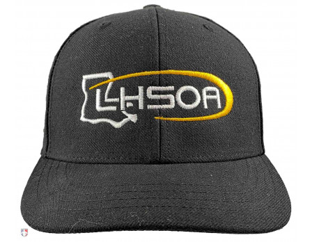 Louisiana (LHSOA) Umpire Cap Black Front View