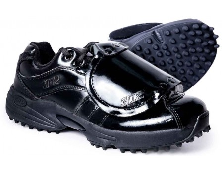 3N2 Reaction Pro Patent Leather Low Umpire Plate Shoes | Ump Attire