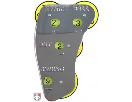 Champro 4-Dial Optic Yellow Steel Umpire Indicator - 3/2/2 Count