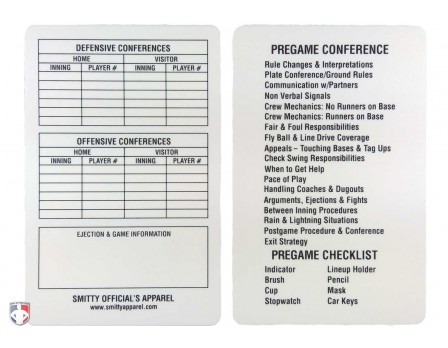 Umpire Scorecards