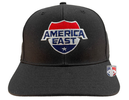 America East (AE) Baseball Umpire Cap - Black Front