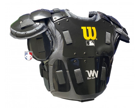 Wilson MLB West Vest Pro Gold 2 Memory Foam Chest Protector