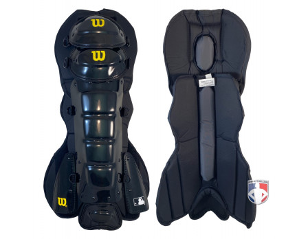 Wilson MLB West Vest Pro Gold 2 Umpire Shin Guards with Memory Foam