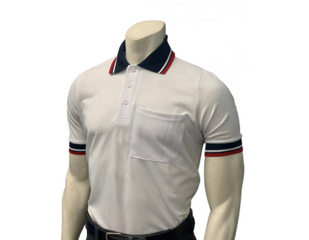 Smitty Short Sleeve Body Flex Umpire Shirt - White