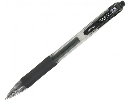 GEL-PEN-BK Black Zebra Rapid-Dry Gel Pen