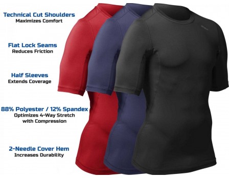 half sleeve compression shirt