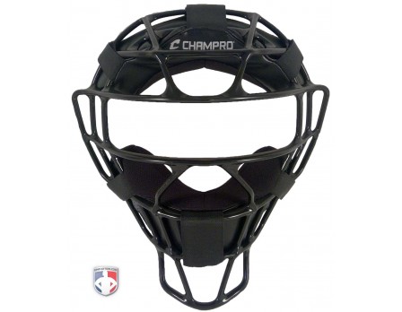 Champro Black Rampage Magnesium Umpire Mask with Dri-Gear