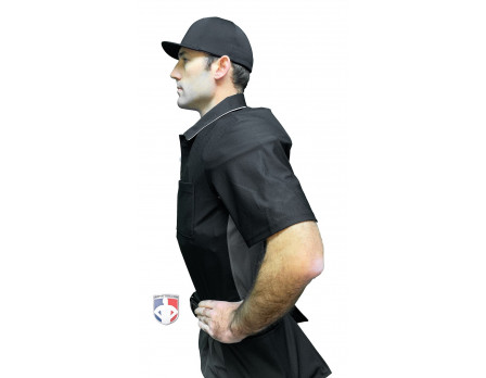 XL Champro Ump Dri-Gear Adult Baseball/Softball Umpire Shirt Black 