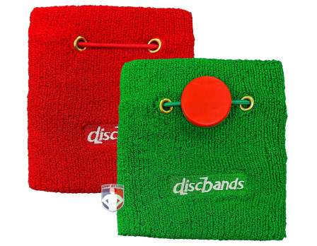 Discbands Wrestling Officials Alternate Possession Red and Green Wristbands