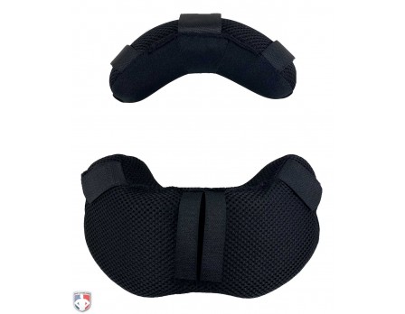 FM4000MAG-RP-BK All-Star FM4000MAG Umpire Mask Replacement Pads - Black Front View