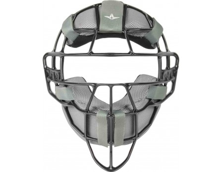 All-Star Black Magnesium Umpire Mask with Grey LUC