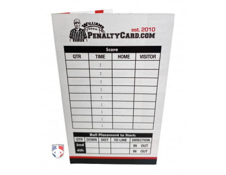 Williams Ultimate Football Referee Information Cards