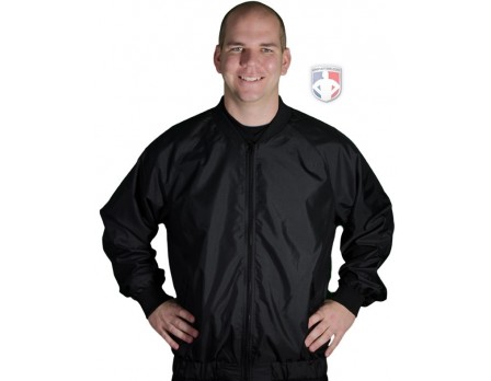 J19 Black Full Zip Basketball / Wrestling Referee Jacket