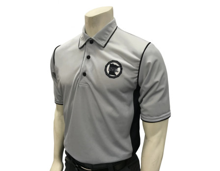 Minnesota (MSHSL) Men's Short Sleeve Swimming / Volleyball Referee Shirt - Grey