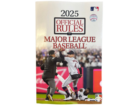 2025 Official Major League Baseball (MLB) Rulebook Cover