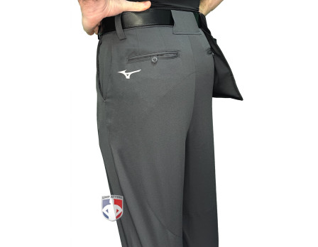 Mizuno Charcoal Grey Umpire Plate Pants Back