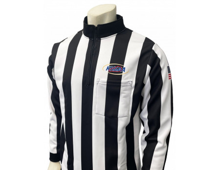 USA730KY Kentucky (KHSAA) 2" Stripe Foul Weather Football Referee Shirt