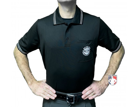 New York State Baseball Umpires Association (NYSBUA) Short Sleeve Umpire Shirt - Black