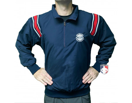 New York State Baseball Umpires Association (NYSBUA) Umpire Jacket - Navy and Red