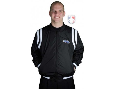 KHSAA Basketball Referee Jacket-Blk/Wht Shoulder Insets | Ump Attire