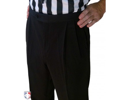 Smitty Performance 4-Way Stretch Athletic Fit Pleated Referee Pants with Slash Pockets