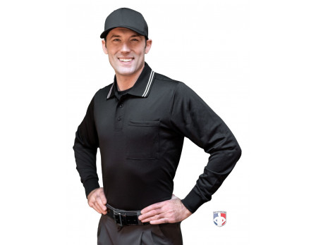 Smitty Long Sleeve Body Flex Umpire Shirt - Black