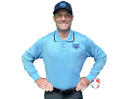 Old Dominion Softball Umpires Association (ODSUA) Long Sleeve Umpire Shirt - Powder Blue