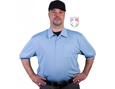 Smitty Major League Style Self-Collared Umpire Shirt - Polo Blue