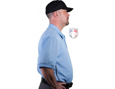 Smitty V2 Major League Replica Umpire Shirt - Sky Blue with Black