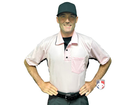 Smitty Major League Replica Umpire Shirt - Pink with Black