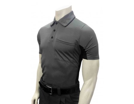 Referee Store | Smitty Body Flex Black Umpire Shirt w/CG Side Panel Black Large