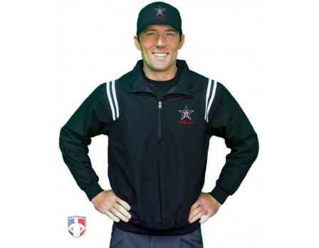 AHSAA Embroidered Umpire Jacket - Black and White