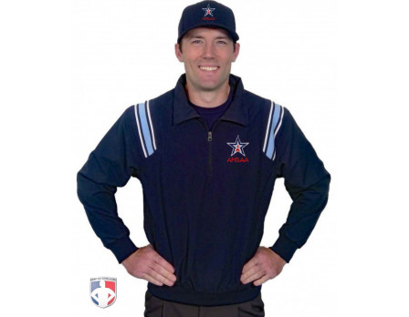 AHSAA Embroidered Umpire Jacket - Navy and Powder Blue