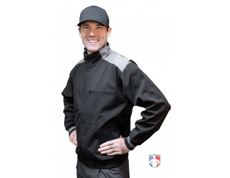 Smitty Major League Replica Thermal Umpire Jacket - Black with Charcoal  Grey